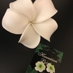 Hawaiian Marching Earring & Hairclip Set